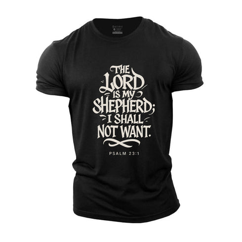 Men's The Lord Is My Shepherd Cotton T-Shirt